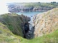 L'entrée de l'anse de Merrien près de Puch Kersécol.