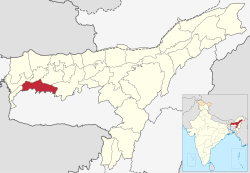 Location in Assam