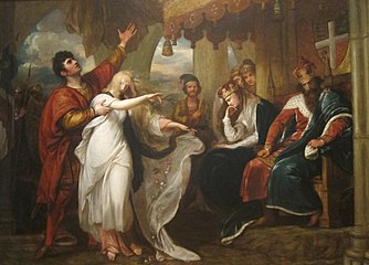 Hamlet: Act IV, Scene V (Ophelia Before the King and Queen), Benjamin West, 1792
