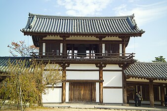 Hōryū-ji Sai-in Shōrō, un esempio di campanile d'epoca Nara