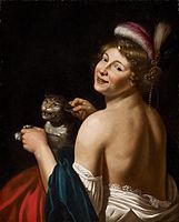 Courtesan (workshop of van Bijlert)