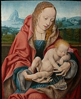 Vierge et l'Enfant dormant dans un paysage, 1515-1520.