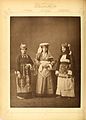 1. Yorouk woman from Biga 2. Christian woman from Chios 3. Christian woman from Lemnos