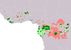 Distribución de Loxodonta cyclotis