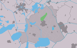 Himrik fan Sniksweach (grien) yn de eardere gemeente Skarsterlân