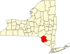 State map highlighting Sullivan County