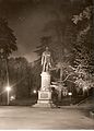 Iluminación del monumento a Massimo d'Azeglio, Parco del Valentino, 1961.