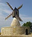 Moulin des Aigremonts (Bléré), arrière.