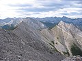 South and west peaks from the summit of the north peak