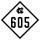 North Carolina Highway 605 marker