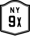 New York State Route 9X marker