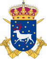 Coat of the arms of the Norrbotten Armoured Battalion (P 5) 1957–1975 and the Norrbotten Regiment and Norrbotten Brigade (NMekB 19) 1994–2000.