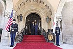 President Donald J. Trump and Japanese Prime Minister Shinzo Abe meet for their one on one meeting, Tuesday, April 17, 2018, at Mar-a-Lago in West Palm Beach, Florida.