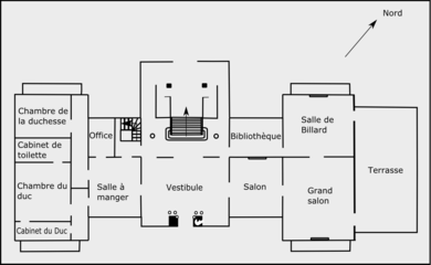 Mapa de la planta baja.