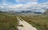 A path in a U-valley, Rondane National Park