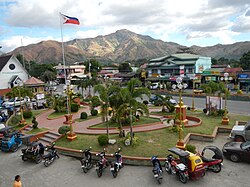 Municipal Plaza with Redondo Mountains in the background