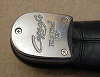 Metal tap on bottom of heel