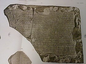 Vue de l'inscription dans le Corpus Inscriptionum Semiticarum.