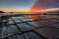 Tessellated pavement natural rock formation