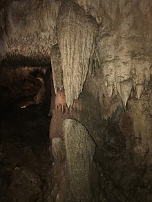 The Twin Sisters formation, a stalactite and stalagmite pair