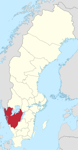 西约塔兰 Västra Götaland的位置