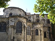 Le chevet de la cathédrale Saint-Apollinaire