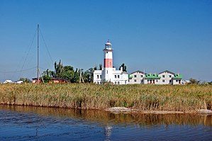 Der Leuchtturm von Südosten aus gesehen