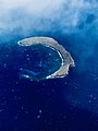 An aerial photo of Molokini, Hawaii