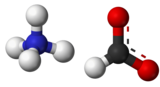 Ball-and-stick model of ammonium formate