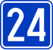 Expressway 24 shield}}