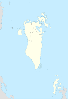جدة (جزيرة) على خريطة البحرين