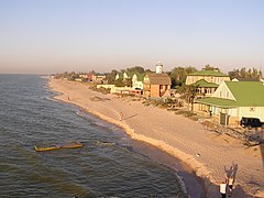 Plage sur la pointe de Belossaraï.