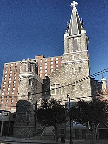 Big Bethel AME Church seen across Auburn Ave. in 2012