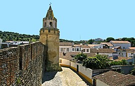 The Castle of Viana do Alentejo contemplating the town