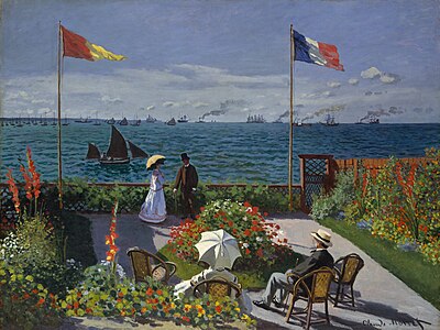 Garden at Sainte-Adresse, by Claude Monet