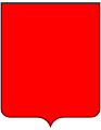 di rosso pieno (o campeggiato di rosso)