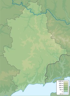 Vodiane is located in Donetsk Oblast