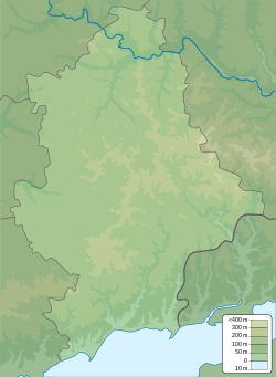 Mospyne is located in Donetsk Oblast