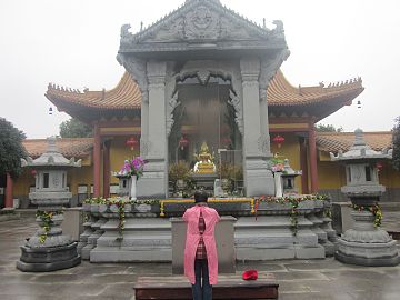 Phra Phrom shrine at Xixin Chan Temple in Hunan, China.
