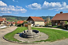 La fontaine-abreuvoir.