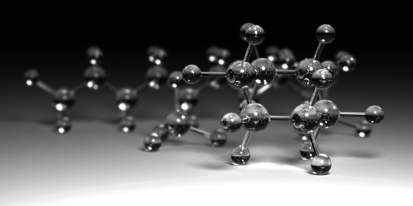 Glass molecular model at V-Ray, by Dllu