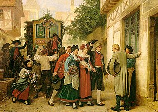 Cortège nuptial (1873), huile sur toile, musée des Beaux-Arts de Strasbourg.