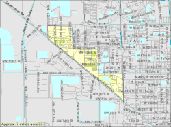 U.S. Census Bureau map showing city limits