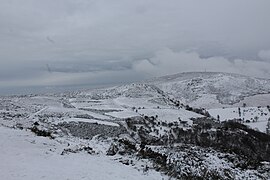 View north-east from pass