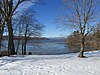 View of the Hudson River from Ogden Mills & Ruth Livingston Mills State Park.