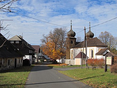 Javorná : église Sainte-Anne.