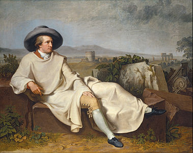 Goethe in the Roman Campagna, by Johann Heinrich Wilhelm Tischbein