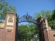 Johnston Gate, Harvard University, Cambridge, Massachusetts, 1889.