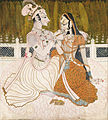Image 63Krishna and Radha, might be the work of Nihâl Chand, master of Kishangarh school of Rajput Painting (from Painting)