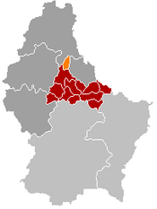 Localização de Hoscheid em Luxemburgo